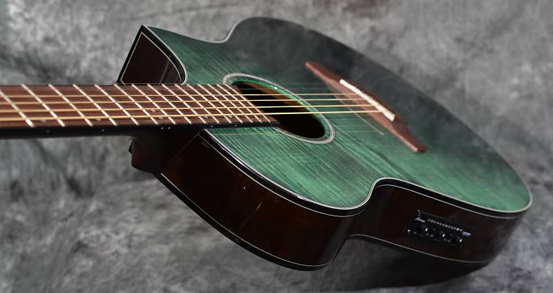 Ibanez AEWC32FM Acoustic Electric Dark Green Sunset Fade