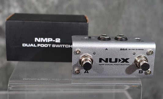 NuX NMP-2 Mini Dual Footswitch Latched or momentary for TAP control