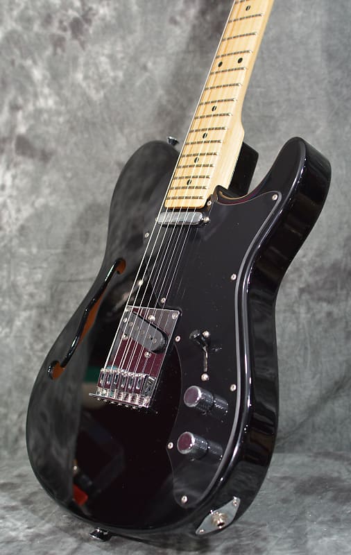 Tagima T-920 Black Gloss Brazil Series Hollowbody Tele