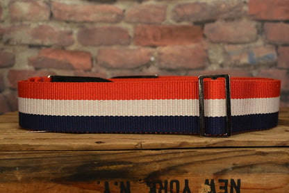 Henry Heller Fashion Cotton Series USA Red White & Blue Guitar Strap