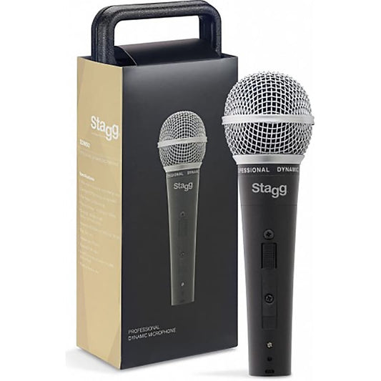 Stagg SDM50 Cardioid Dynamic Handheld Vocal Microphone w/ On-Off Switch